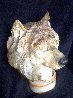 Ghost Wolf's Head Bust Bronze Sculpture 1992 16 in Sculpture by Ron Chapel - 0