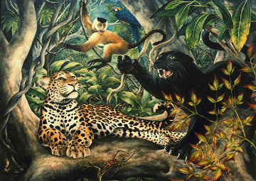 Intruder 1980 39x51 Original Painting - Ron Rophar Intruder 1980 39x51 Original Painting - Ron Rophar
