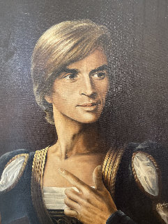 Untitled (Portrait of Rudolf Nureyev) 1970 24x18 Original Painting - Ron Rophar Untitled (Portrait of Rudolf Nureyev) 1970 24x18 Original Painting - Ron Rophar