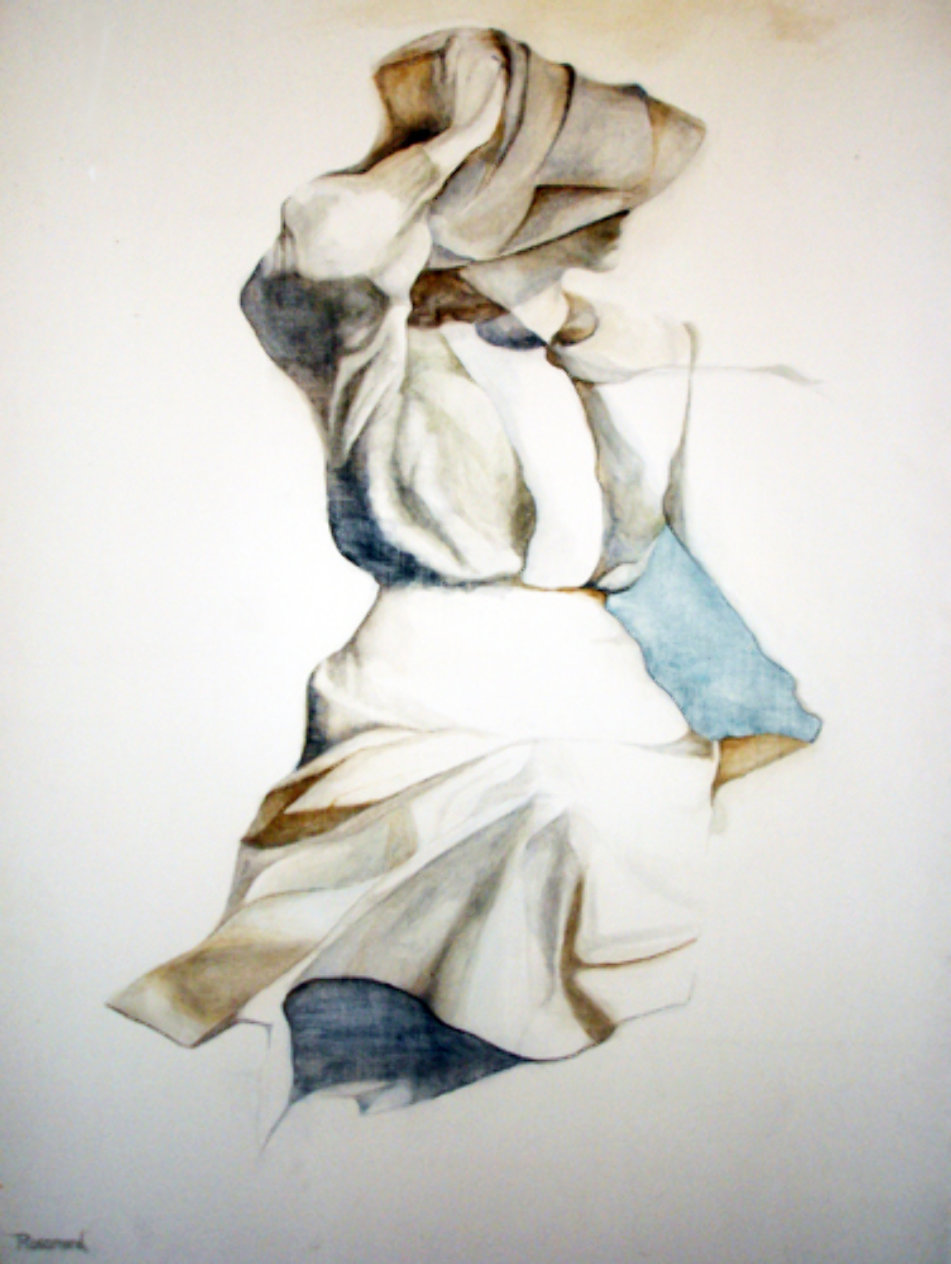 Windblown, 1977, Oil on Canvas, 40x30, by Christine Rosamond For Sale