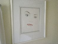 Pamela Watercolor 1991 22x20 Original Painting by Christine Rosamond - 4 Pamela Watercolor 1991 22x20 Original Painting by Christine Rosamond - 4