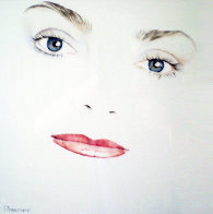 Pamela Watercolor 1991 22x20 Original Painting by Christine Rosamond - 0 Pamela Watercolor 1991 22x20 Original Painting by Christine Rosamond - 0