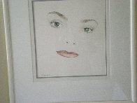 Pamela Watercolor 1991 22x20 Original Painting by Christine Rosamond - 2 Pamela Watercolor 1991 22x20 Original Painting by Christine Rosamond - 2