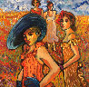Women in Their Sunday Dresses 2008 48x48 Original Painting by Sarena Rosenfeld - 0