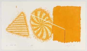 Black Star (Orange 2nd State) 1978 Limited Edition Print - James Rosenquist Black Star (Orange 2nd State) 1978 Limited Edition Print - James Rosenquist