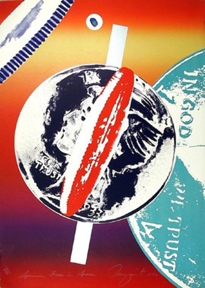 Spinning Faces in Space 1972 Limited Edition Print by James Rosenquist