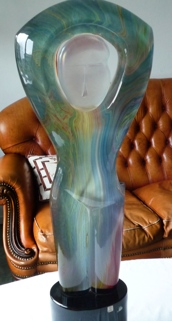 Relax Glass Sculpture 1986 25 in Sculpture by Dino Rosin Relax Glass Sculpture 1986 25 in Sculpture by Dino Rosin