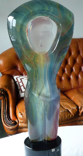 Relax Glass Sculpture 1986 25 in Sculpture - Dino Rosin Relax Glass Sculpture 1986 25 in Sculpture - Dino Rosin
