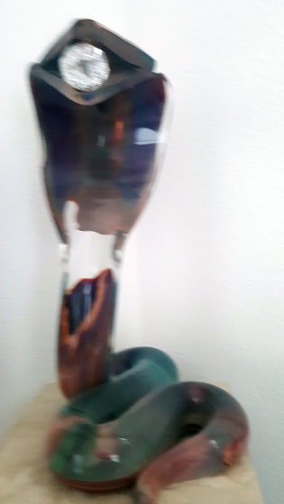 Cobra Glass Sculpture 2000 21 in Sculpture by Dino Rosin Cobra Glass Sculpture 2000 21 in Sculpture by Dino Rosin