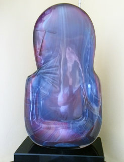 Thinker Unique Glass Sculpture 20 in Sculpture - Dino Rosin