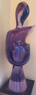 Maternita Unique Glass Sculpture 1990s 26 in Huge Sculpture - Dino Rosin Maternita Unique Glass Sculpture 1990s 26 in Huge Sculpture - Dino Rosin