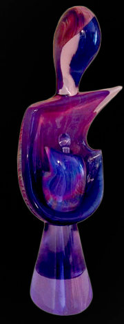 Maternita Unique Glass Sculpture 1990s 26 in Huge Sculpture - Dino Rosin