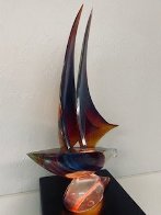 Sailboat Glass Sculpture 32 in Sculpture by Dino Rosin - 3 Sailboat Glass Sculpture 32 in Sculpture by Dino Rosin - 3