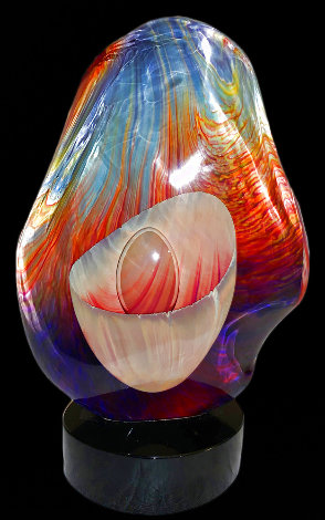 Untitled Unique Glass Sculpture 14 in Sculpture - Dino Rosin