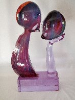 Kiss Glass Unique Sculpture 1995 25 in Sculpture by Dino Rosin - 1 Kiss Glass Unique Sculpture 1995 25 in Sculpture by Dino Rosin - 1