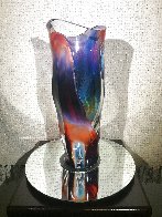 Vaso E Calcedonia  - Unique Glass Sculpture 19 in  Sculpture by Dino Rosin - 8