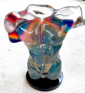 Adonis Unique Murano Glass Sculpture 12 in Sculpture - Dino Rosin