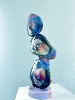 Triple Rocks Glass Sculpture 1980 36 in Sculpture by Dino Rosin - 3