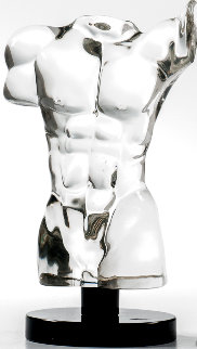 Adonis Unique Glass Sculpture 12 in  Sculpture - Dino Rosin