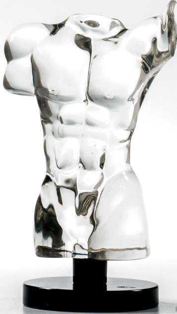 Adonis Unique Glass Sculpture 12 in Sculpture by Dino Rosin