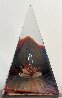 Lotus Pyramid Murano Glass Sculpture 16 in Sculpture by Dino Rosin - 1