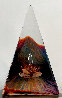 Lotus Pyramid Murano Glass Sculpture 16 in Sculpture by Dino Rosin - 0