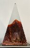 Lotus Pyramid Murano Glass Sculpture 16 in Sculpture by Dino Rosin - 5