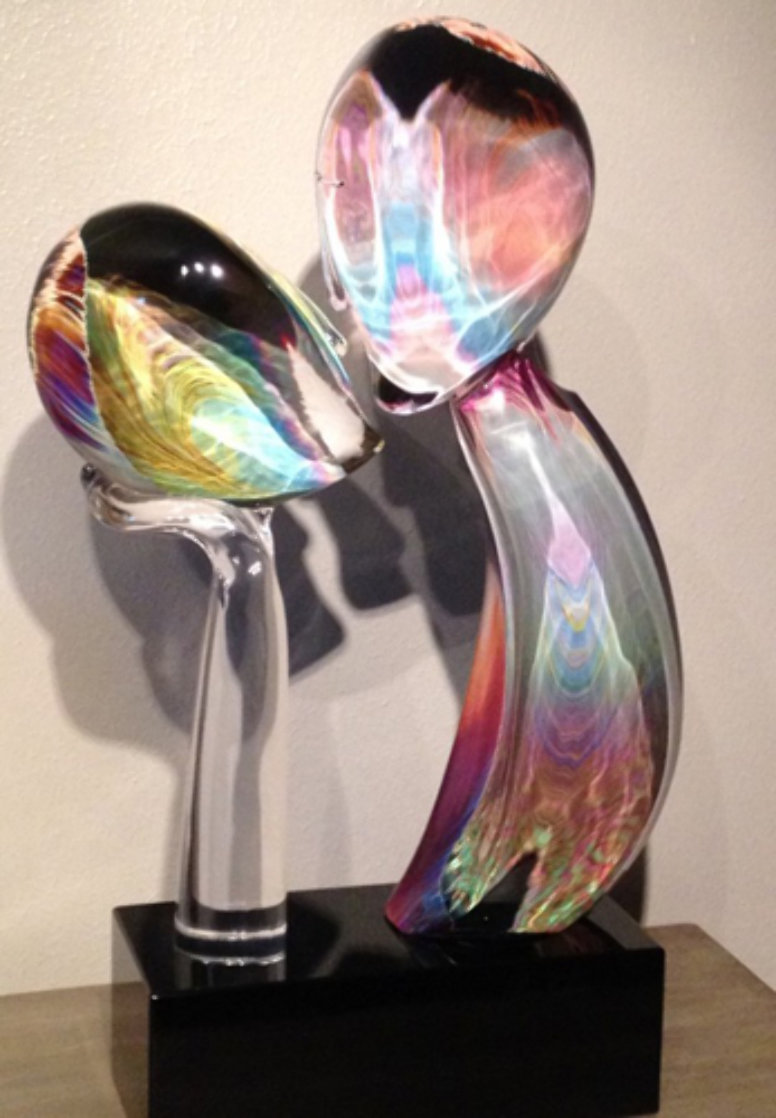 Kiss Glass Unique Sculpture 24 in Huge Sculpture by Dino Rosin Kiss Glass Unique Sculpture 24 in Huge Sculpture by Dino Rosin