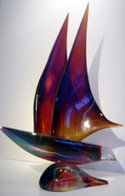 Sail Boat Unique Glass Sculpture 27 in Sculpture by Dino Rosin - 0 Sail Boat Unique Glass Sculpture 27 in Sculpture by Dino Rosin - 0