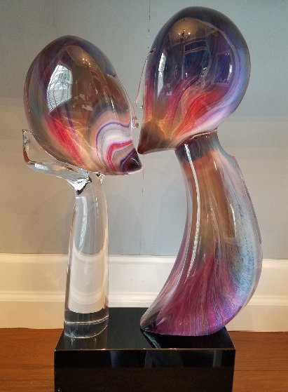 Kiss Glass Unique Sculpture 25 in Sculpture by Dino Rosin Kiss Glass Unique Sculpture 25 in Sculpture by Dino Rosin