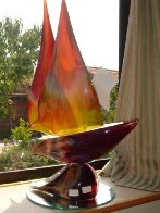 Sailboat Glass Unique Sculpture 2008 30 in Sculpture by Dino Rosin - 4 Sailboat Glass Unique Sculpture 2008 30 in Sculpture by Dino Rosin - 4