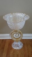 Vetro Artistico Murano Glass Vase/Bowl Sculpture 2008 24 in 24k gold Sculpture by Dino Rosin - 1 Vetro Artistico Murano Glass Vase/Bowl Sculpture 2008 24 in 24k gold Sculpture by Dino Rosin - 1