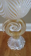 Vetro Artistico Murano Glass Vase/Bowl Sculpture 2008 24 in 24k gold Sculpture by Dino Rosin - 3 Vetro Artistico Murano Glass Vase/Bowl Sculpture 2008 24 in 24k gold Sculpture by Dino Rosin - 3
