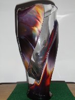 Vaso E Calcedonia Unique Glass Vessel 2010 15 in Sculpture by Dino Rosin - 2 Vaso E Calcedonia Unique Glass Vessel 2010 15 in Sculpture by Dino Rosin - 2