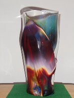 Vaso E Calcedonia Unique Glass Vessel 2010 15 in Sculpture by Dino Rosin - 1 Vaso E Calcedonia Unique Glass Vessel 2010 15 in Sculpture by Dino Rosin - 1