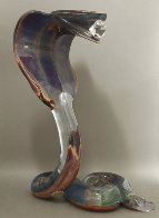 Cobra Glass Sculpture Unique 21 in Sculpture by Dino Rosin - 0 Cobra Glass Sculpture Unique 21 in Sculpture by Dino Rosin - 0