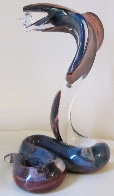 Cobra Glass Sculpture Unique 18 in Sculpture by Dino Rosin - 0 Cobra Glass Sculpture Unique 18 in Sculpture by Dino Rosin - 0