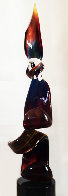 Flame Glass Calcedony Glass Sculpture Unique 38 in Sculpture by Dino Rosin - 0