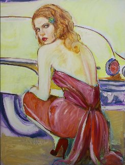 Waiting For You 2007 48x36 Super Huge Original Painting - Colleen Ross Waiting For You 2007 48x36 Super Huge Original Painting - Colleen Ross