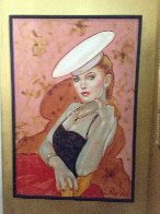 Untitled (Woman With Hat) 37x25 Original Painting by Colleen Ross - 1 Untitled (Woman With Hat) 37x25 Original Painting by Colleen Ross - 1
