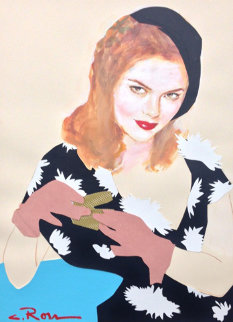 French Beret 30x20 2003 Works on Paper (not prints) - Colleen Ross French Beret 30x20 2003 Works on Paper (not prints) - Colleen Ross