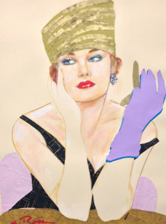 Metallic Gold Lamme Hat 30x20 2003 Original Painting - Colleen Ross Metallic Gold Lamme Hat 30x20 2003 Original Painting - Colleen Ross