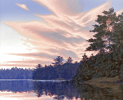 Sunset Painting -  48x56 - Huge - Killarney, Canada Original Painting - E. Robert Ross