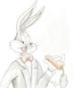 Bugs Bunny 21x15 - Drawing Drawing by Virgil Ross - 0 Bugs Bunny 21x15 - Drawing Drawing by Virgil Ross - 0