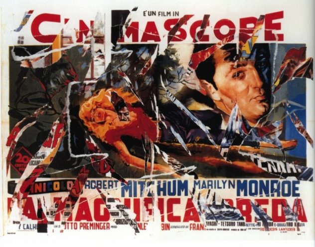 River of No Return TP (Idaho) Works on Paper (not prints) by Mimmo Rotella