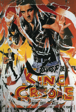 King Creole (Elvis) TP Limited Edition Print - Mimmo Rotella