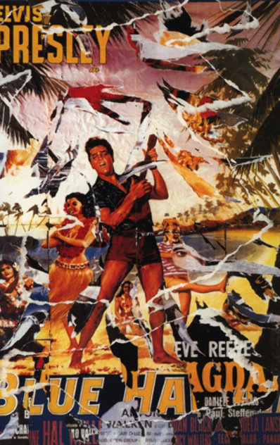 Blue Hawaii (Elvis) Limited Edition Print by Mimmo Rotella