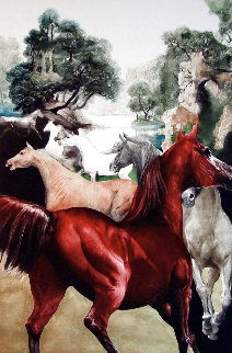 Danby's Enchanted Island Revisited (De Luxe) 1987 Huge Limited Edition Print - G.H Rothe Danby's Enchanted Island Revisited (De Luxe) 1987 Huge Limited Edition Print - G.H Rothe