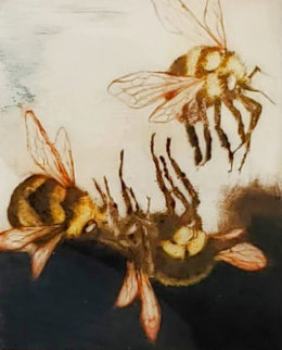 Three Bees 1987 Limited Edition Print - G.H Rothe Three Bees 1987 Limited Edition Print - G.H Rothe