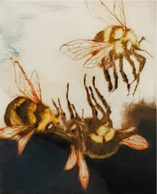Three Bees 1987 Limited Edition Print by G.H Rothe